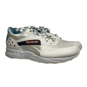 Reebok Classic Running Shoes White Teal Orange Retro Men Size 10.5 Y2K